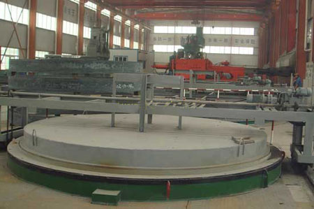 大(dà)型井式法蘭熱處理(lǐ)爐