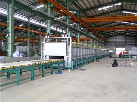 鋁合金鋁闆連續淬火(huǒ)爐